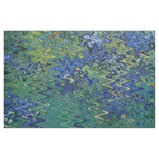 TISSU IRIS REFLÉTÉ DANS L'EAU