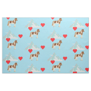 Tissu Islandais de la montagne du Cheval Les amoureux du