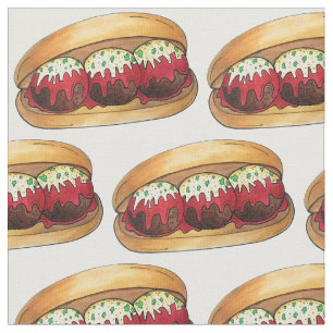 Tissu Italienne boule de viande sous sandwich Marinara