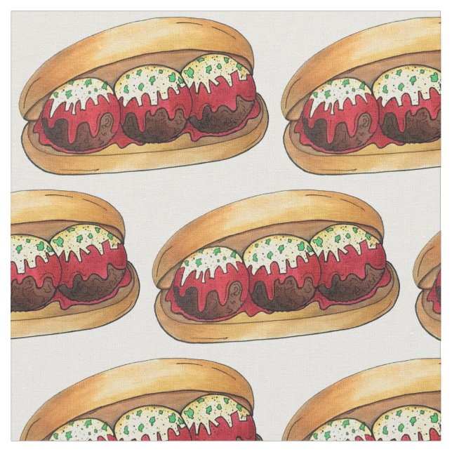 Tissu Italienne boule de viande sous sandwich Marinara (Fermer)