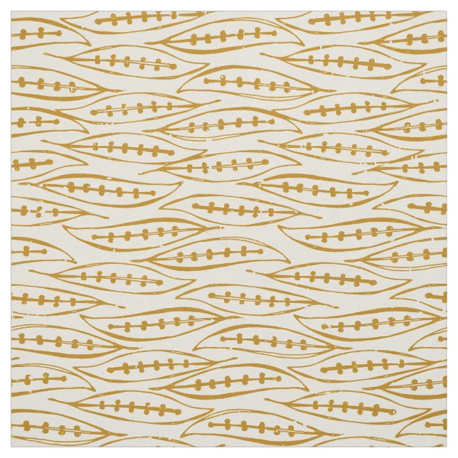Tissu ivoire d'or en bloc de feuilles (Échantillon)
