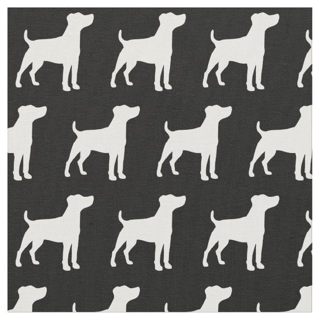 Tissu Jack Russell Terrier Silhouette Pet (Fermer)