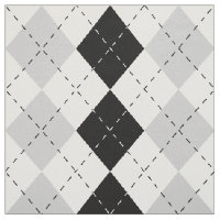 Jacquard blanc et gris noir