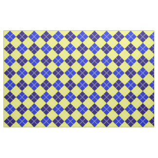 Tissu Jacquard de bleu et d'or