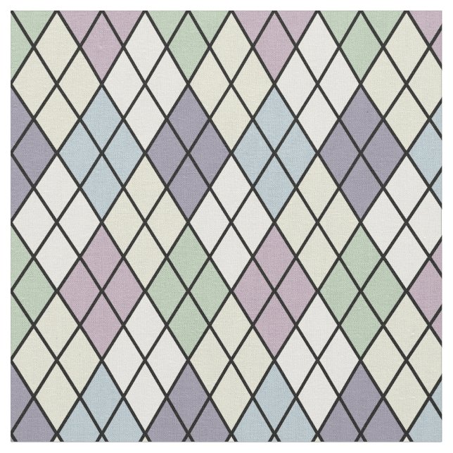 Tissu Jacquard en pastel de harlequin (Fermer)