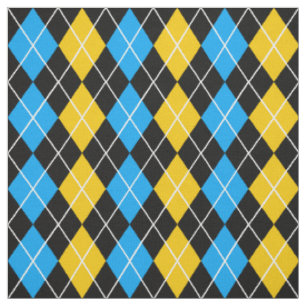 Tissu Jacquard noir jaune Design diamant