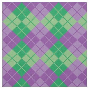 Tissu Jacquard Pourpre-Vert