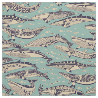 Tissu jade de baleines à petit