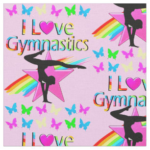 TISSU J'ADORE LA GYMNASTICS RAINBOW GYMNAST DE LA CONCEP