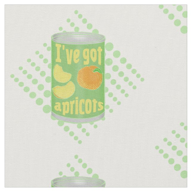 Tissu J'ai des abricots Tin de fruit (Fermer)
