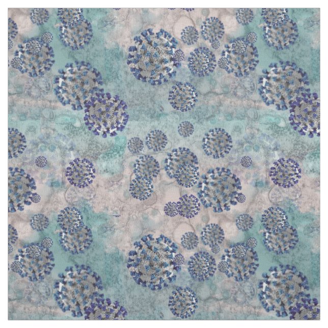 Tissu J'ai survécu à Blue Covid Virus (Échantillon)