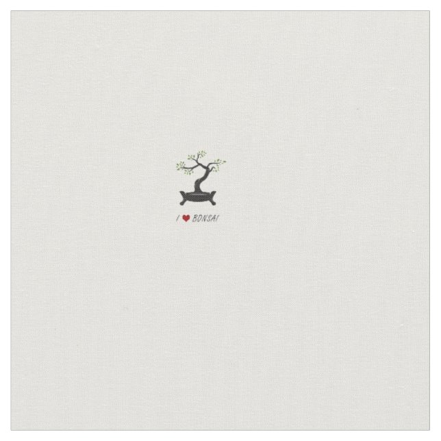 Tissu J'aime bonsai (Fermer)