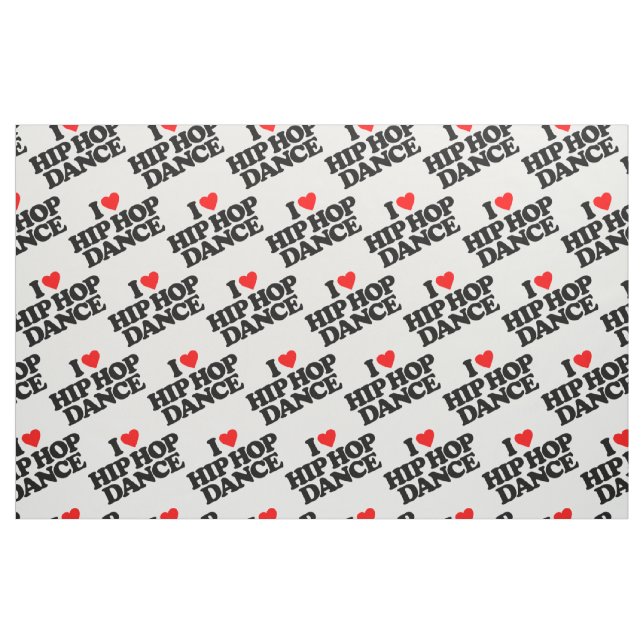 TISSU J'AIME LA DANSE DE HIP HOP (Fat Quarter)