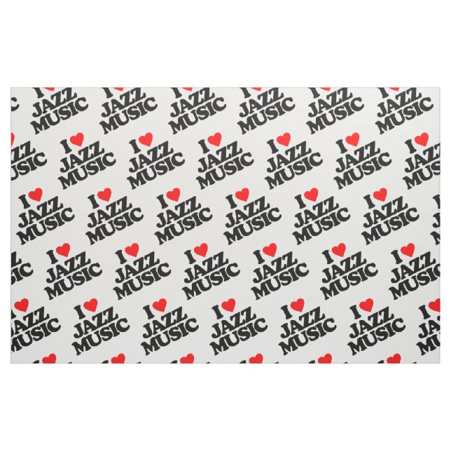 TISSU J'AIME LA MUSIQUE DE JAZZ (Fat Quarter)
