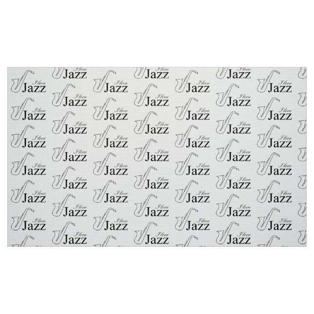 Tissu J'aime le jazz (Fat Quarter)