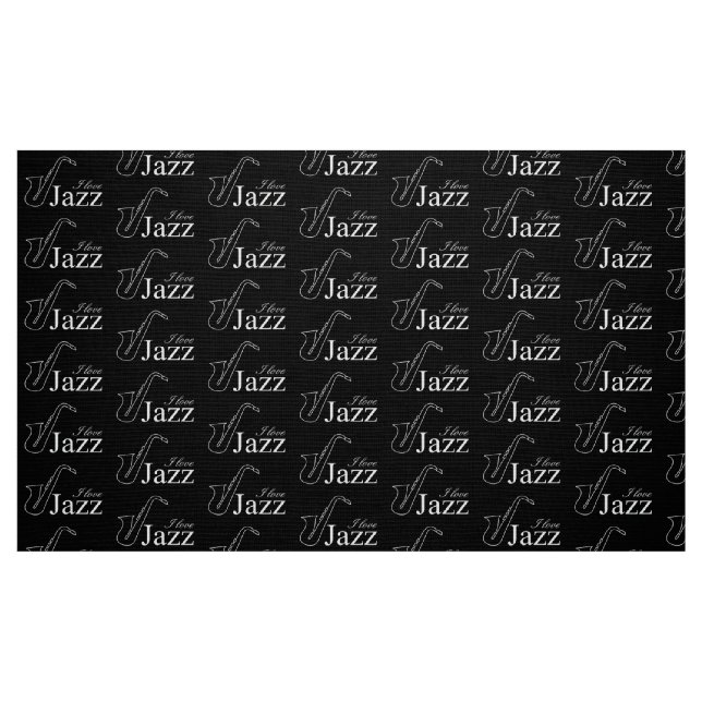 Tissu J'aime le jazz (Fat Quarter)