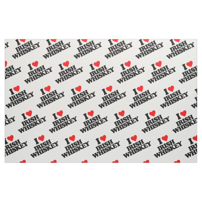 TISSU J'AIME LE WHISKEY IRLANDAIS (Fat Quarter)
