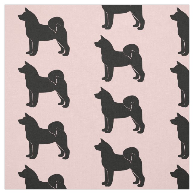 Tissu J'Aime Mon Akita ! (Échantillon)