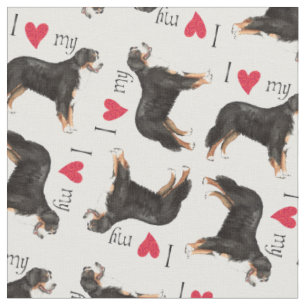 Tissu J'aime mon Berner