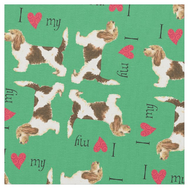 Tissu J'aime mon GBGV (Fermer)