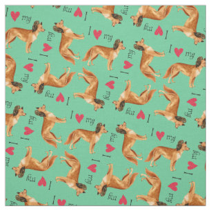 Tissu J'aime mon jouet russe