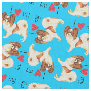 Tissu J'aime mon Papillon