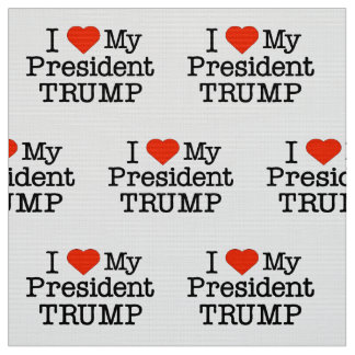 Tissu J'aime mon président Trump