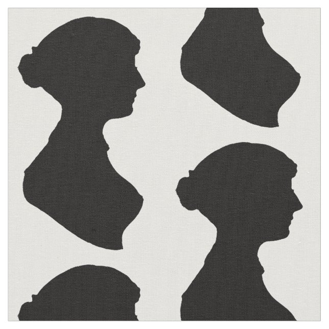 Tissu Jane Austen silhouette (Fermer)