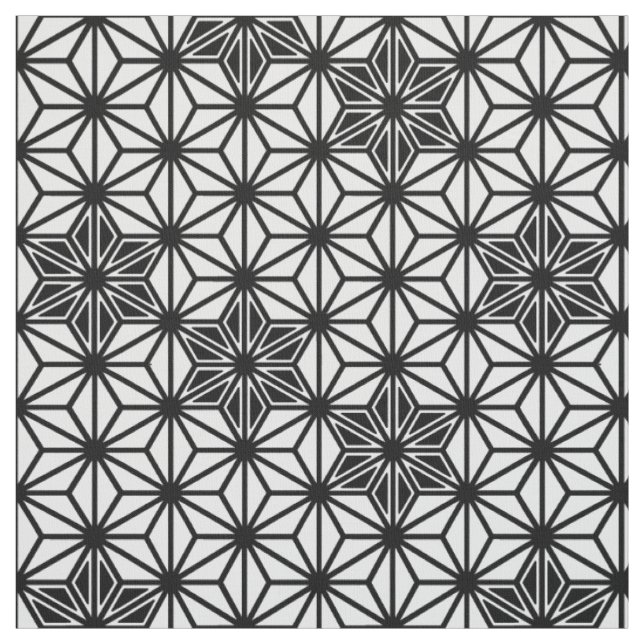 Tissu Japonais Asanoha ou profil sous convention (Échantillon)