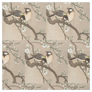 Tissu Japonais Asiatique Koson Bird Chickadee Songbird