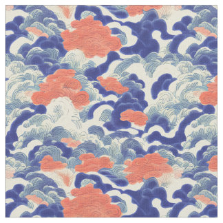 Tissu Japonais chinois Oriental traditionnel Motif