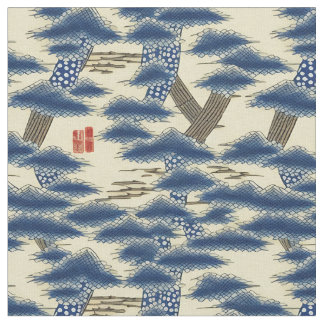 Tissu Japonais chinois traditionnel Motif