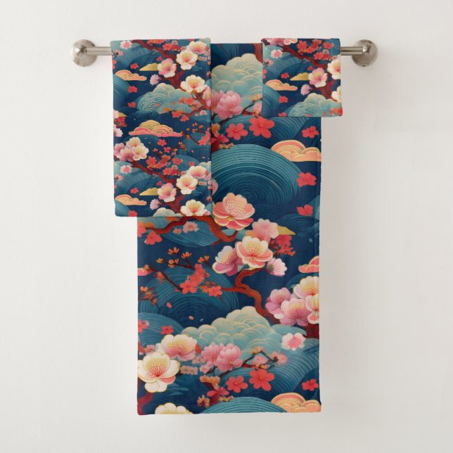 Tissu japonais Kimono inspiré (En situation)