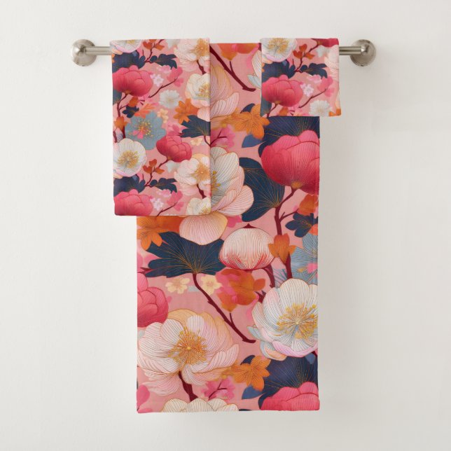 Tissu japonais Kimono inspiré (En situation)
