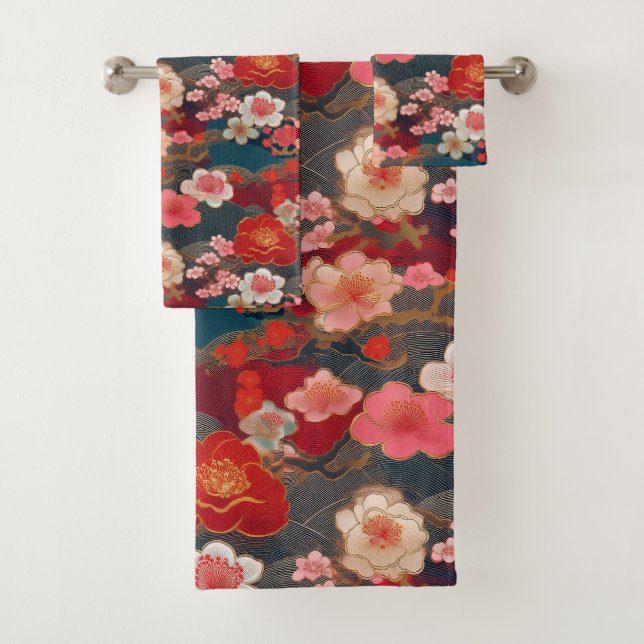 Tissu japonais Kimono inspiré (En situation)