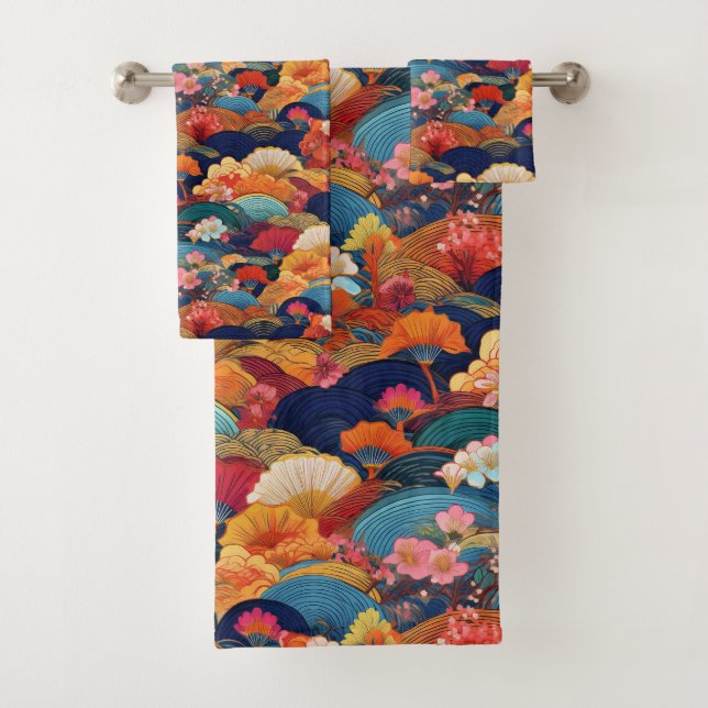 Tissu japonais Kimono inspiré (En situation)