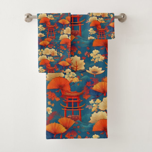 Tissu japonais Kimono inspiré (En situation)