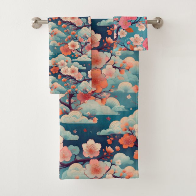 Tissu japonais Kimono inspiré (En situation)