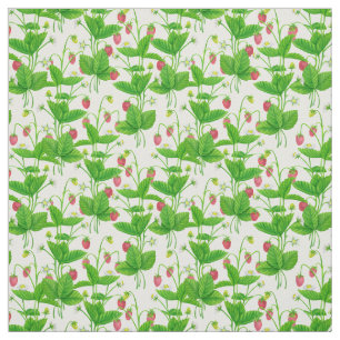 Tissu Jardin aux fraises