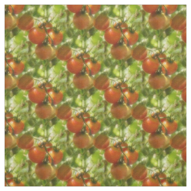 Tissu Jardin Cherry Tomates Motif de la nature (Échantillon)