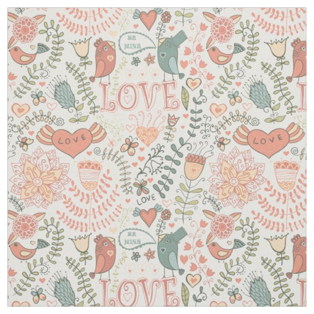 Tissu Jardin d'Amour (Échantillon)