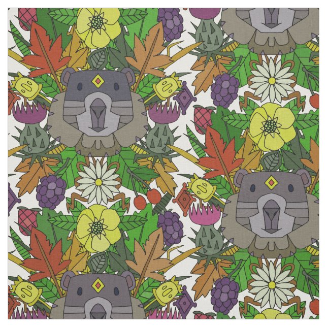 Tissu jardin de groundhog (Échantillon)