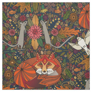 Tissu jardin de renard