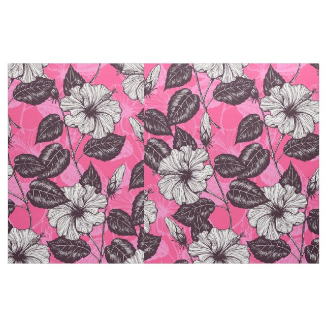 Tissu Jardin des Hibiscus 2 (Fat Quarter)