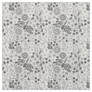 Tissu Jardin des libellules