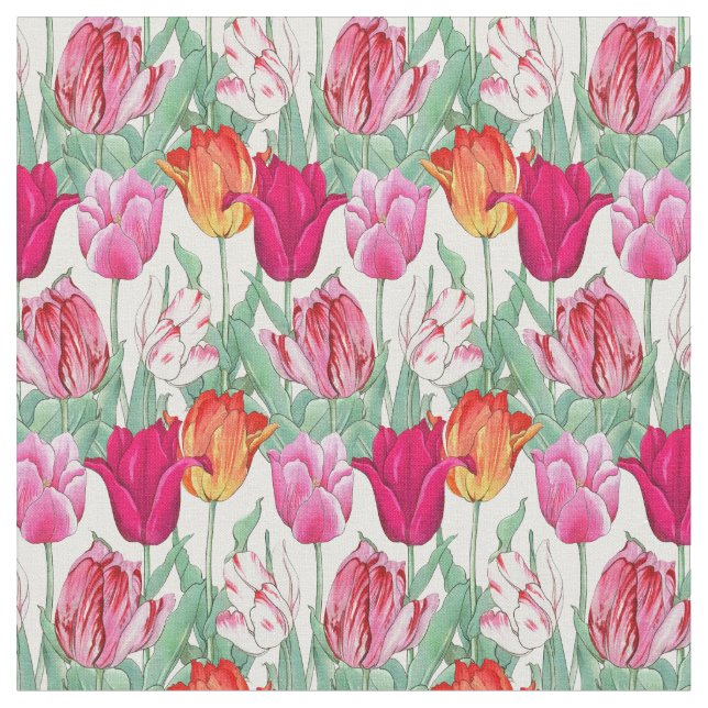 Tissu Jardin des Tulipes (Fermer)