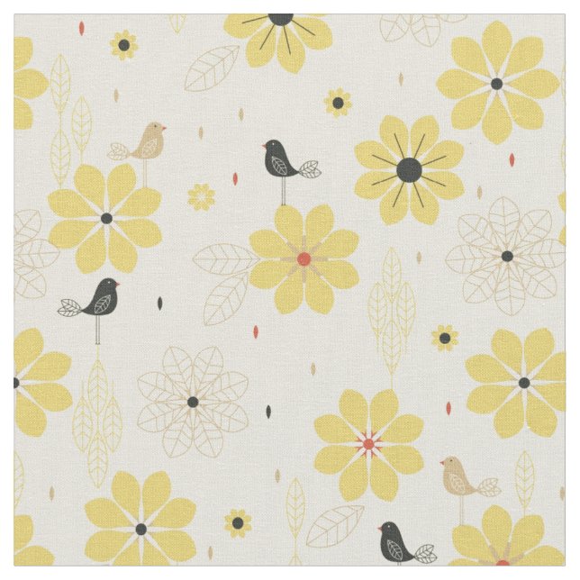 Tissu Jardin d'oiseau (Fermer)