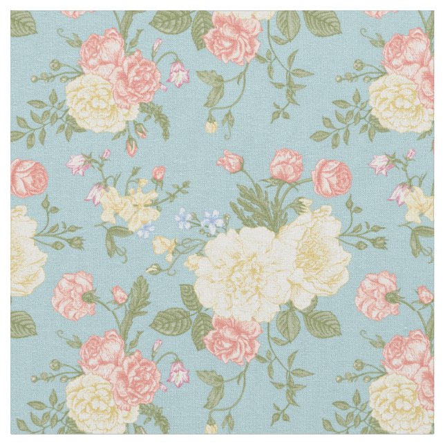 Tissu Jardin Peony motif floral (Fermer)