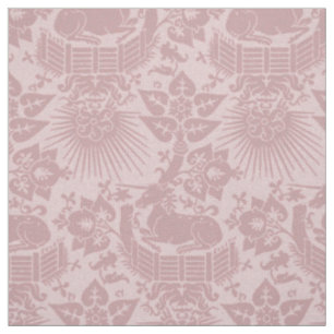 Tissu Jardin Renaissance Unicorn, Carnation rose
