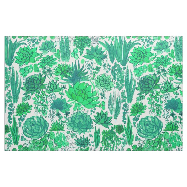 Tissu Jardin succulent (Fat Quarter)